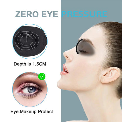 Eye Mask for Sleeping 3D Contoured Cup Blindfold Concave Molded Night Sleep Face Masks Block Out Light with Women Men Eyepatch