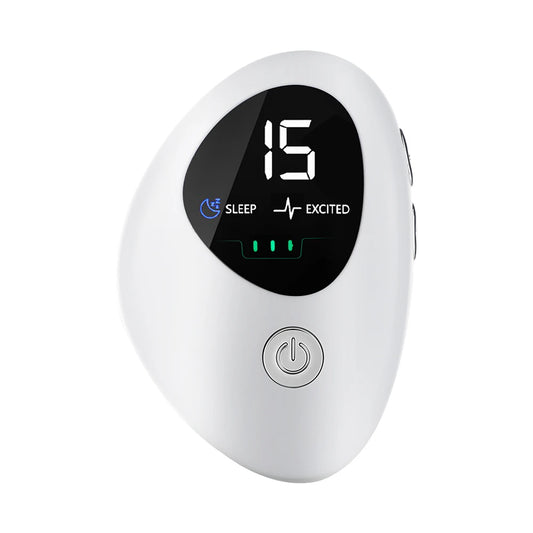 New Microcurrent Sleep Aid Device EMS Sleep Aid Machine Sleep Instrument for Insomnia Stress Anxiety Relief Palm Pulse Massager