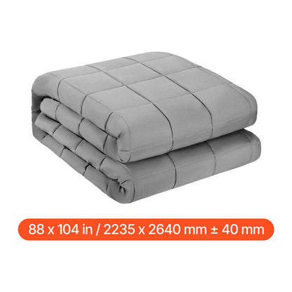 Manta Ponderada Succebuy De 20 Lb, 88X104 Pulgadas, Tamaño King, Manta Transpirable Y Refrescante Con Cuentas De Vidrio, Para Uso En Todas Las Estaciones, Para Adultos De 200-250 Lb