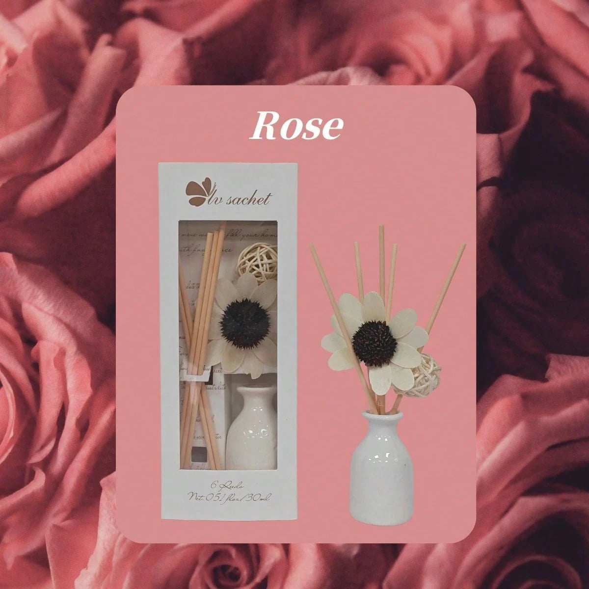 Flameless Home Fragrance Diffuser Set Long-Lasting Aromatherapy Essential Oil 30Ml for Bedroom Office Air Freshener Decor Gifts