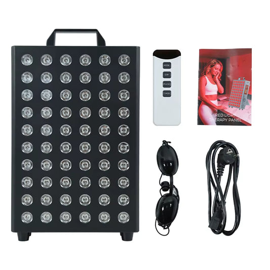 Panel De Terapia De Luz Roja De 95W, 60 LED De Doble Chip, 660Nm 850Nm, Dispositivo De Terapia De Luz LED Infrarroja, 3 Modos, Control Remoto, OEM, ODM