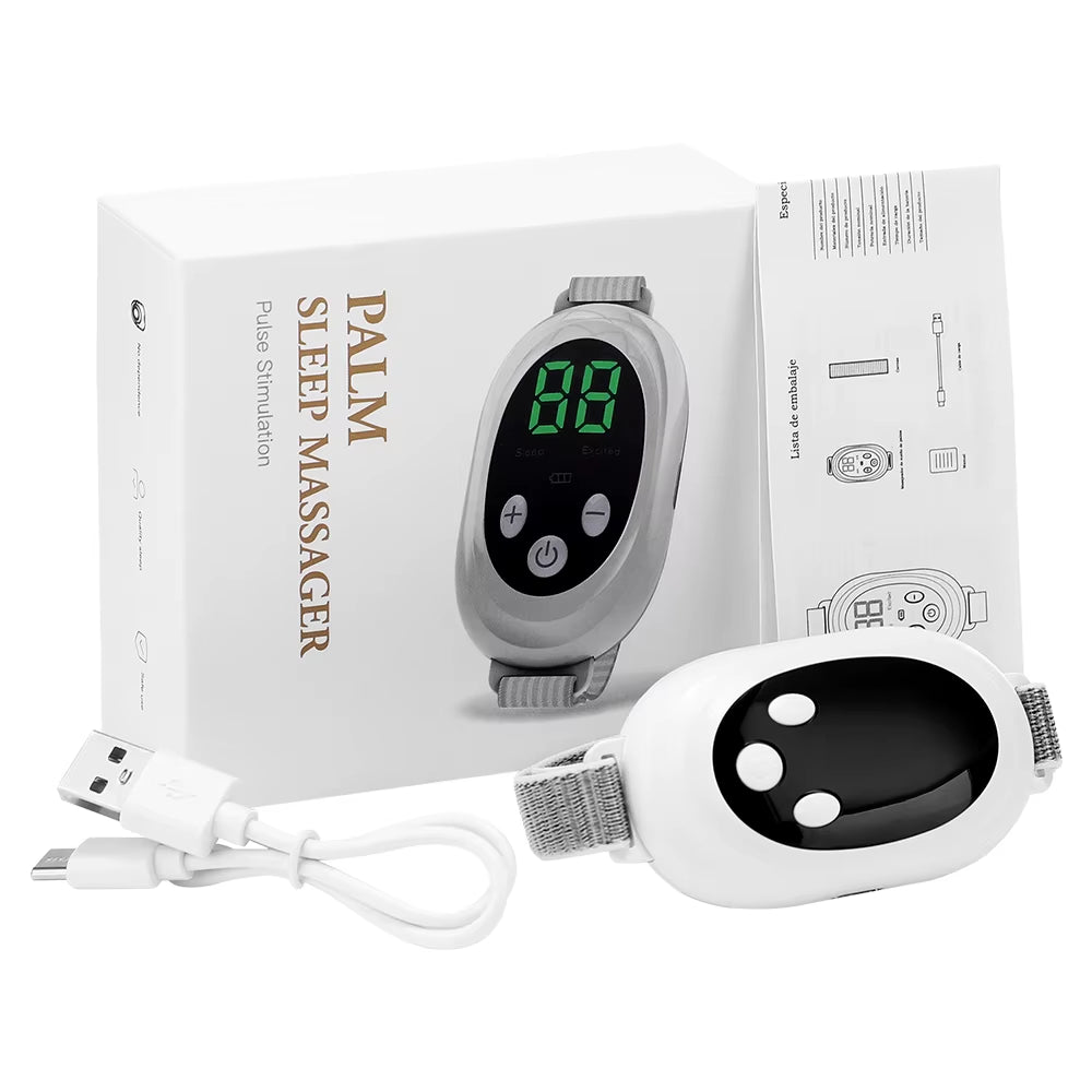 Two Modes, 20 Levels of Intensity, Intelligent Sleep Device, Anxiety Relief, Neurological Sleep, Insomnia, and Soothing Device,