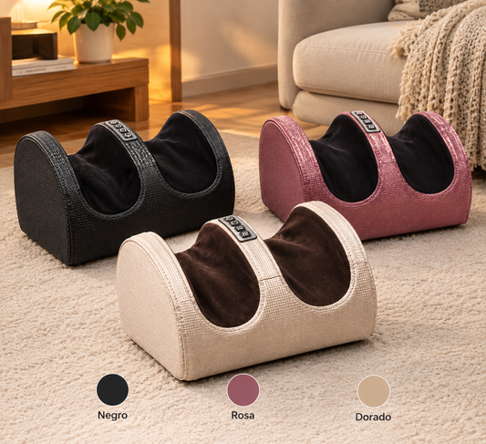 Masajeador de pies Shiatsu con calor Bremux - colores negro, rosa y dorado