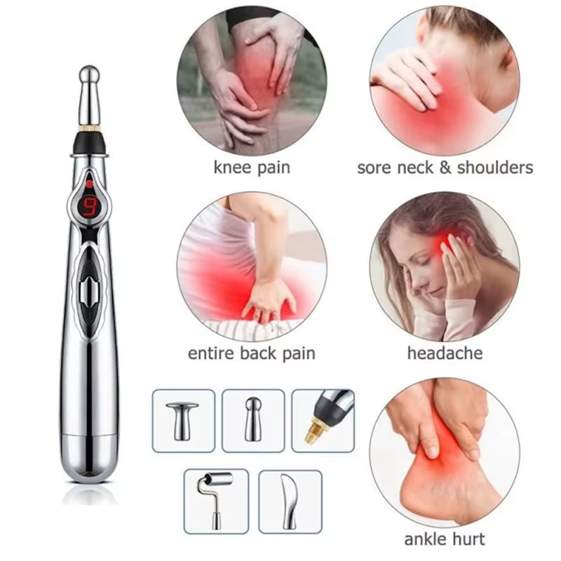 Meridian Pen Electronic Energy Circulation Massage Pen Energy Pulse Pen Meridian Pen Soothing and Relaxing Household Artifact