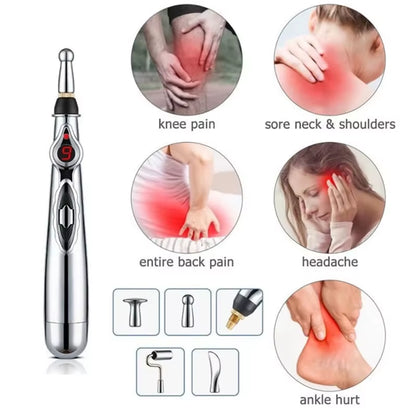 Meridian Pen Electronic Energy Circulation Massage Pen Energy Pulse Pen Meridian Pen Soothing and Relaxing Household Artifact