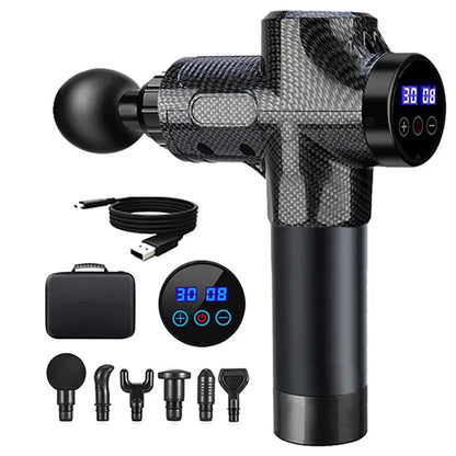 Deep Tissue Massage Gun Portable Facial Muscle Massager Massage Pistool for Back Neck Body Muscle Fitness Tool