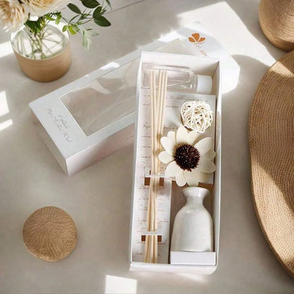 Flameless Home Fragrance Diffuser Set Long-Lasting Aromatherapy Essential Oil 30Ml for Bedroom Office Air Freshener Decor Gifts